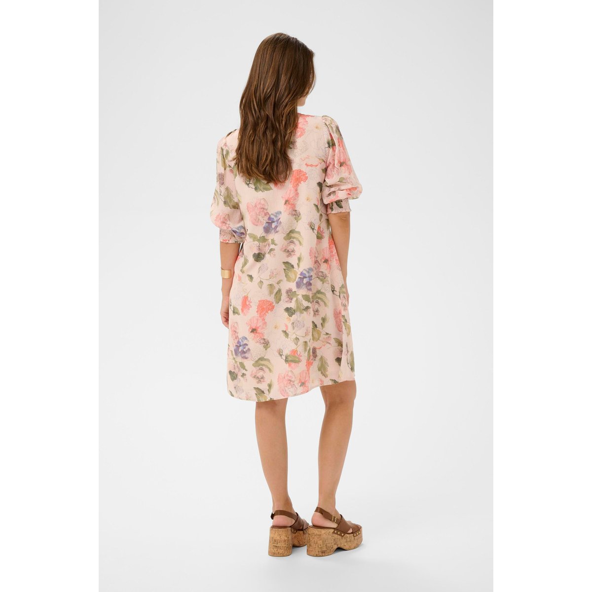 Robe rose floral sepia rose flower, CREAM