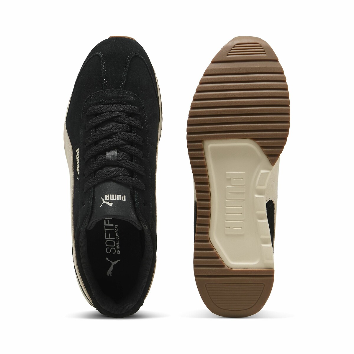 Baskets R78 Wind Suede noir/ivoire, PUMA