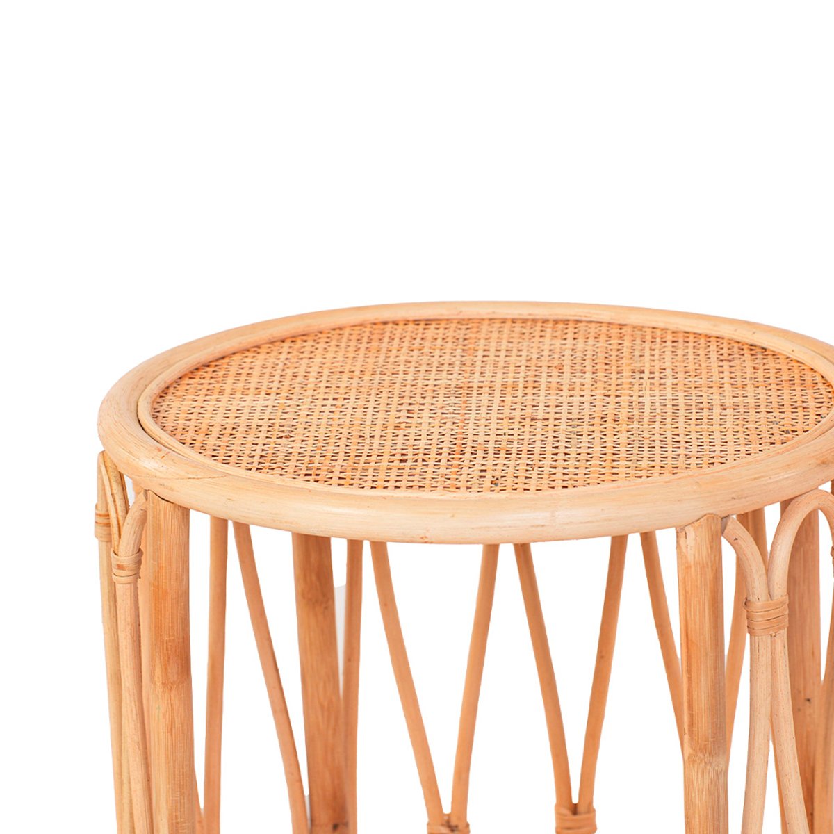 Table d'appoint rotin et cannage poggio v002237, MAISON AUBERTIN