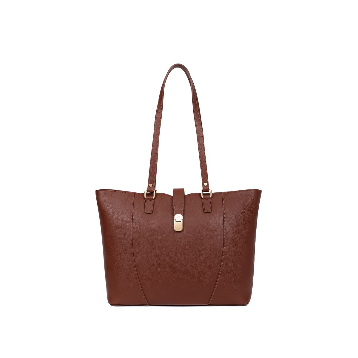Sac cabas porté épaule AUDE marron, HEXAGONA