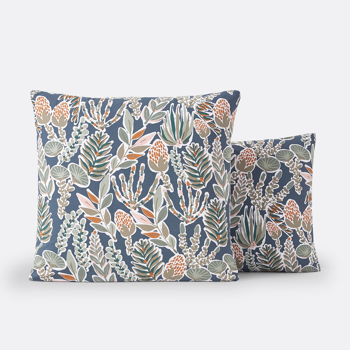 Taie d'oreiller percale de coton, Aquajungle imprimé, LA REDOUTE INTERIEURS