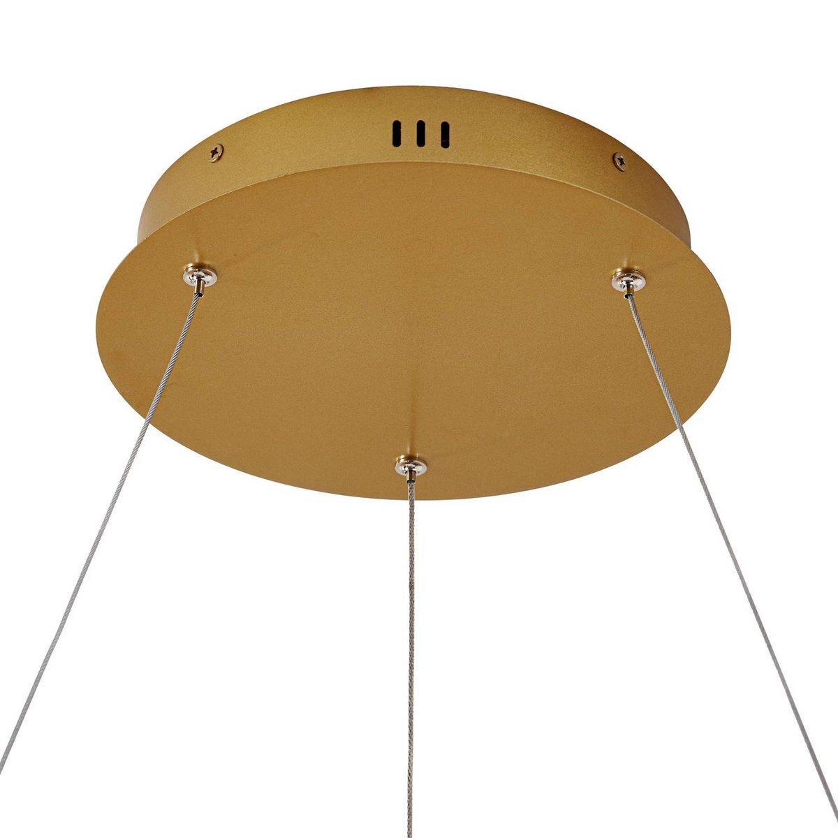 Suspension en métal moderneLED, Yonam or, blanc, LUCANDE