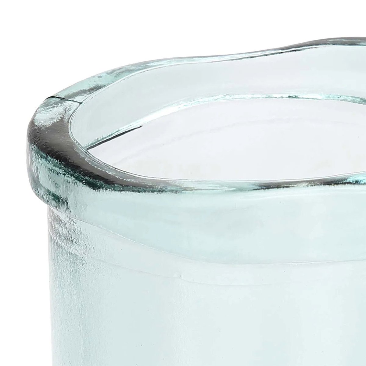 Vase en verre recyclé JIANDAN bleu, BAZAR BIZAR