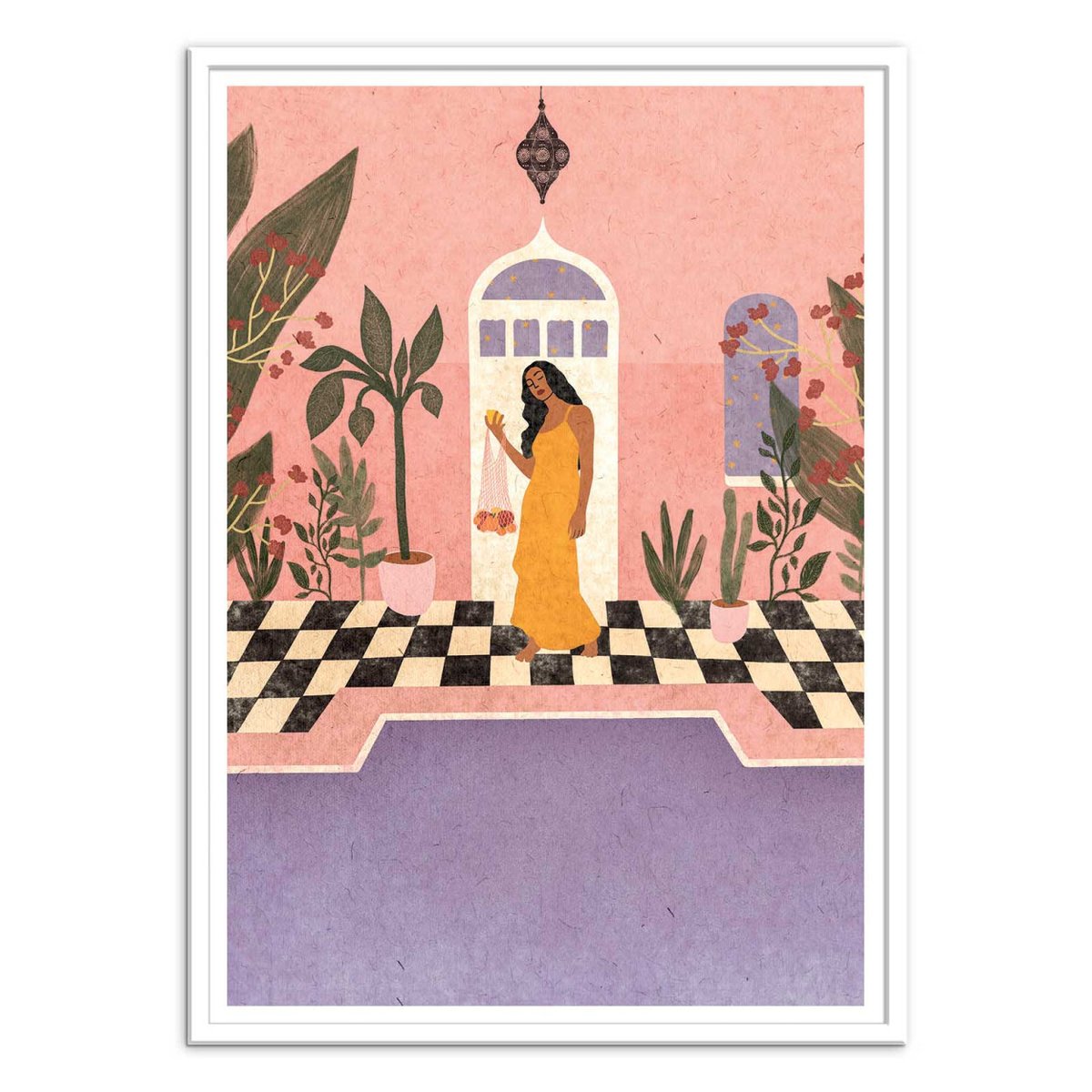 Affiche d'art - Printemps à Fès - Lemon Fee violet, WALL EDITIONS