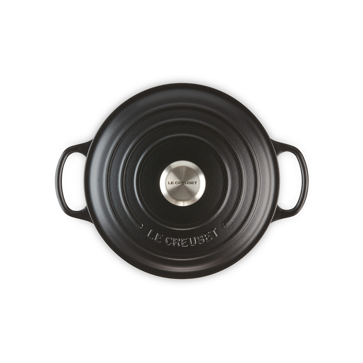 Cocotte Ronde Signature noir, LE CREUSET