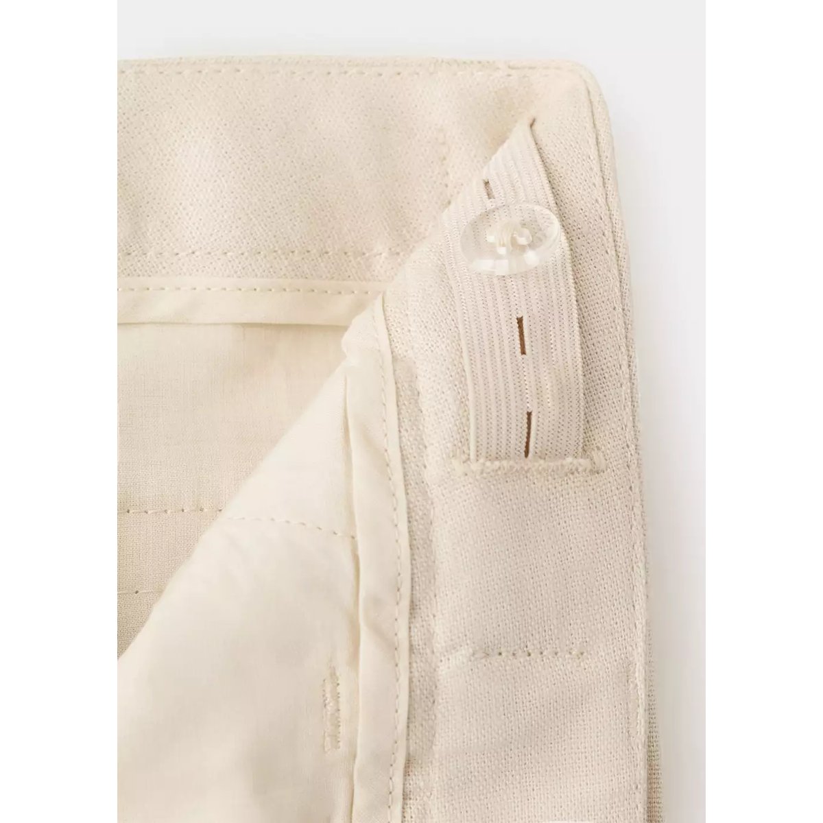 Pantalon de costume lin beige, MANGO KIDS