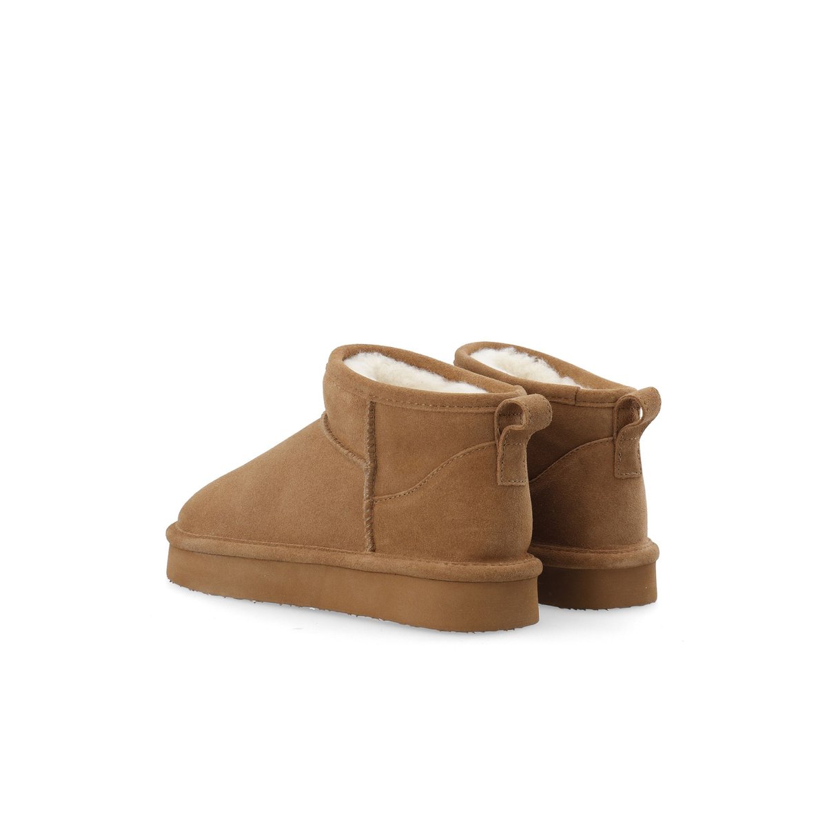 Bottes Flatform cognac, BIANCO
