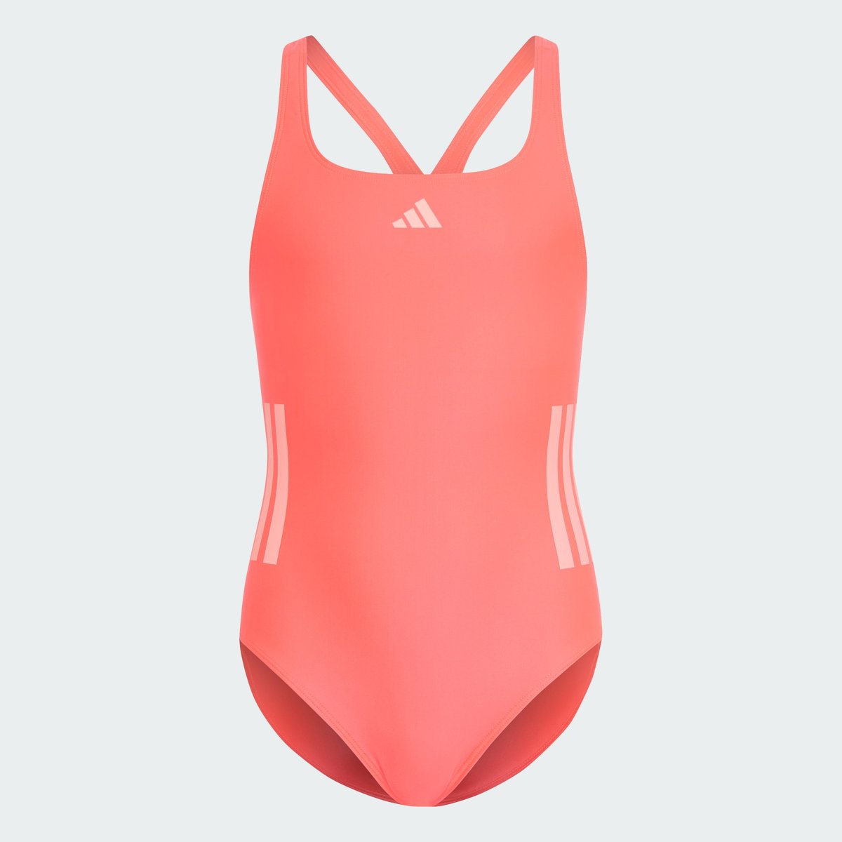 Maillot De Bain 3 Bandes Dos En C Enfants Maillot De Bain 3 Bandes Dos En C Enfants solar turbo / frozen turbo, adidas Performance