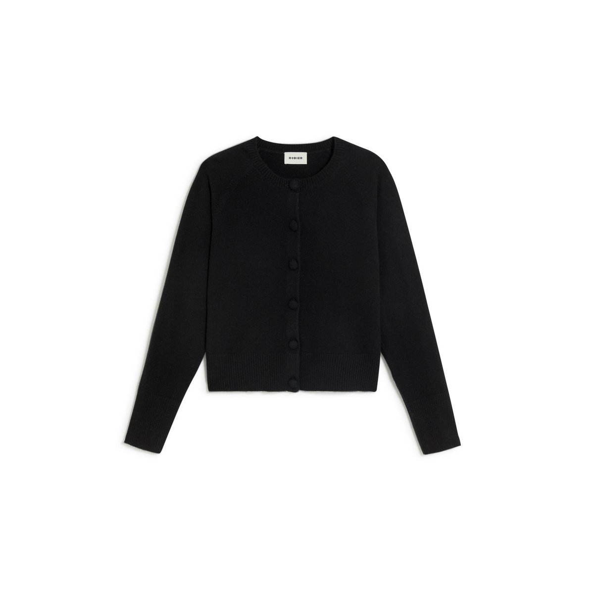 Cardigan en cachemire 2 fils noir, RODIER
