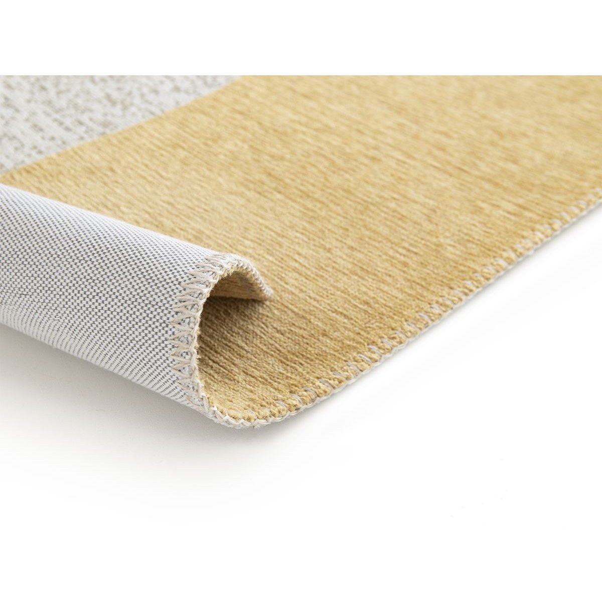 Tapis poils ras style graphique, JASPER jaune, BOBOCHIC