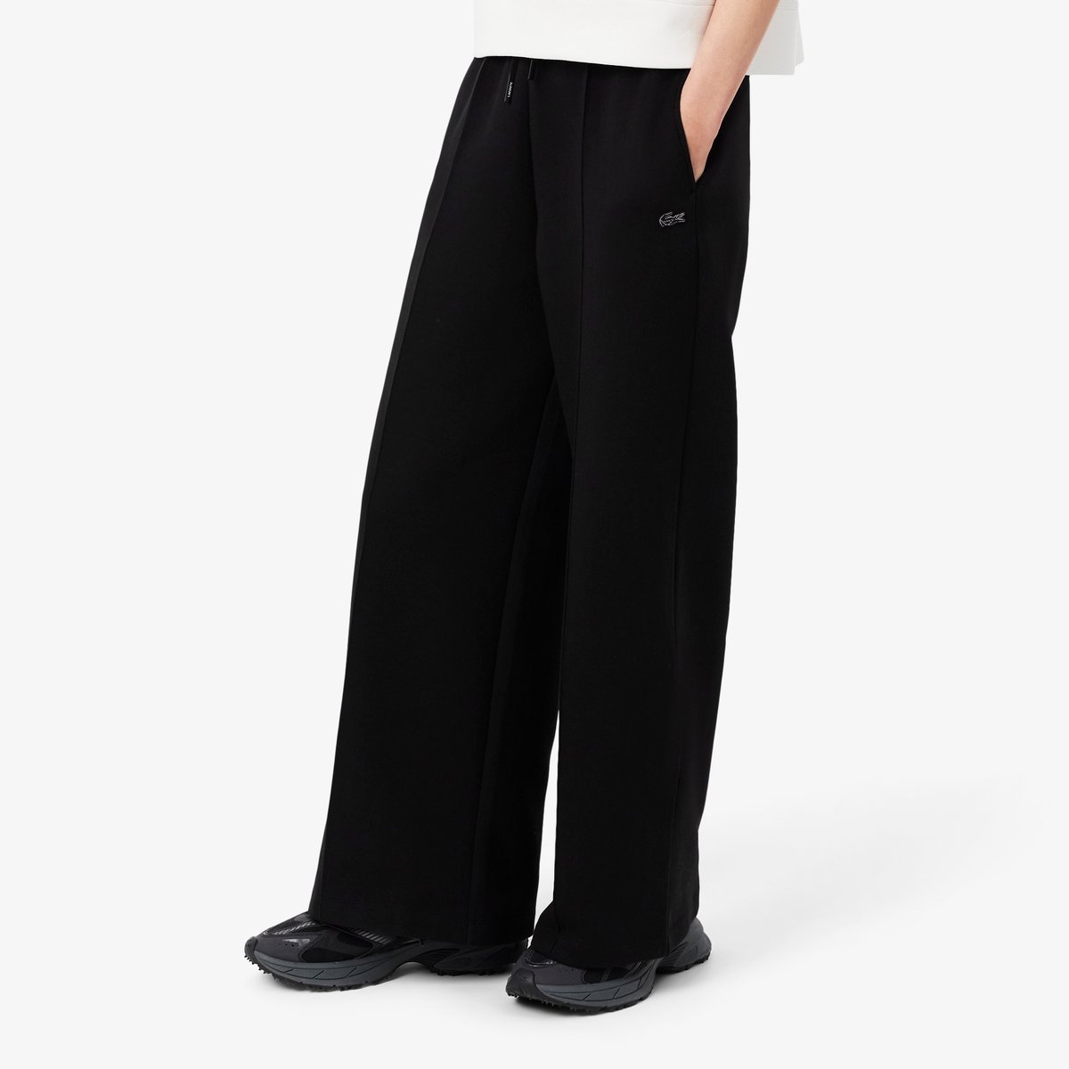 Pantalon de survêtement jersey wide fit noir-031, LACOSTE