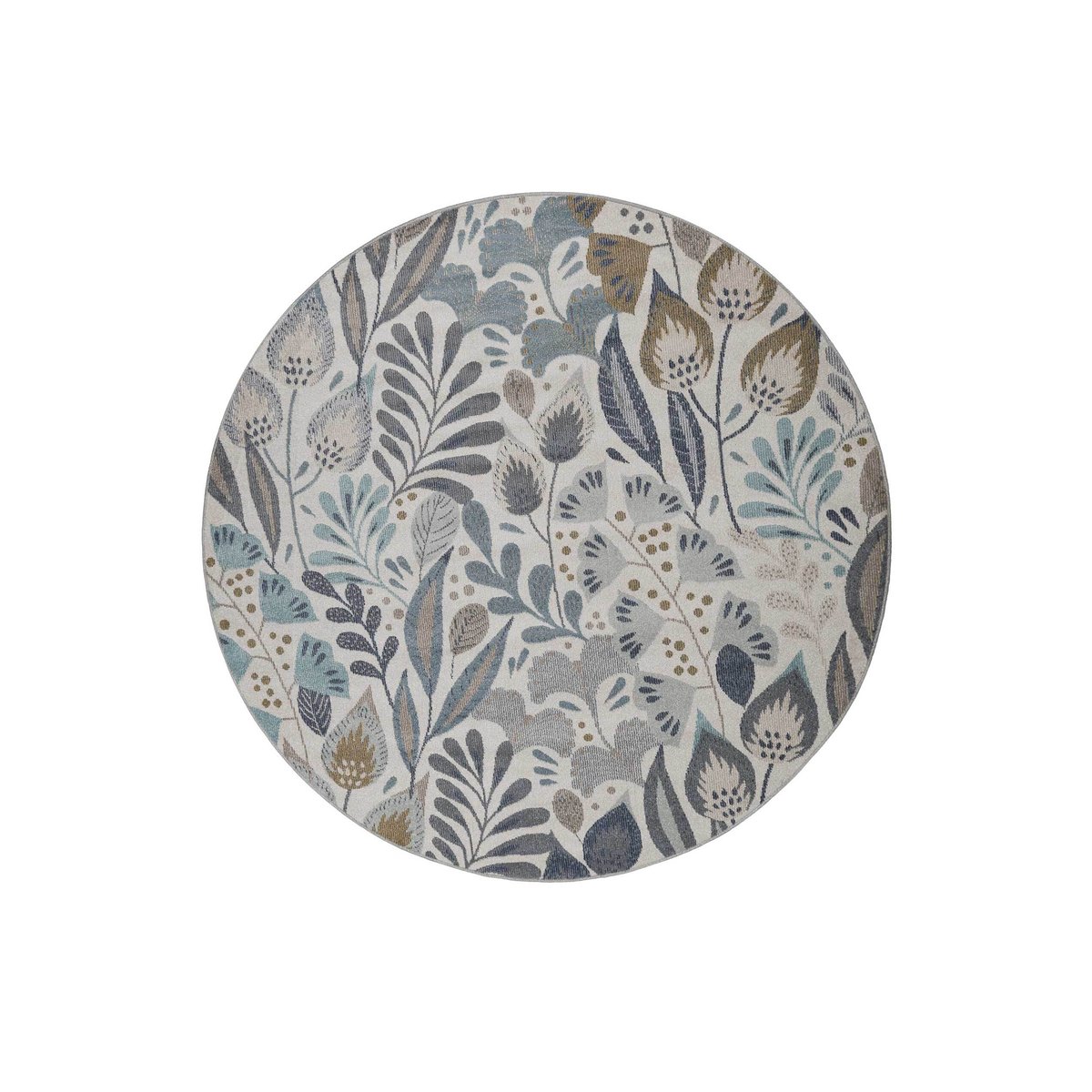 Tapis intérieur extérieur motif floral , Lilly bleu, ESPRIT