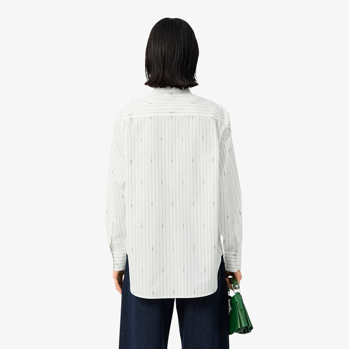 Camicia oxford maniche lunghe ecru , LACOSTE