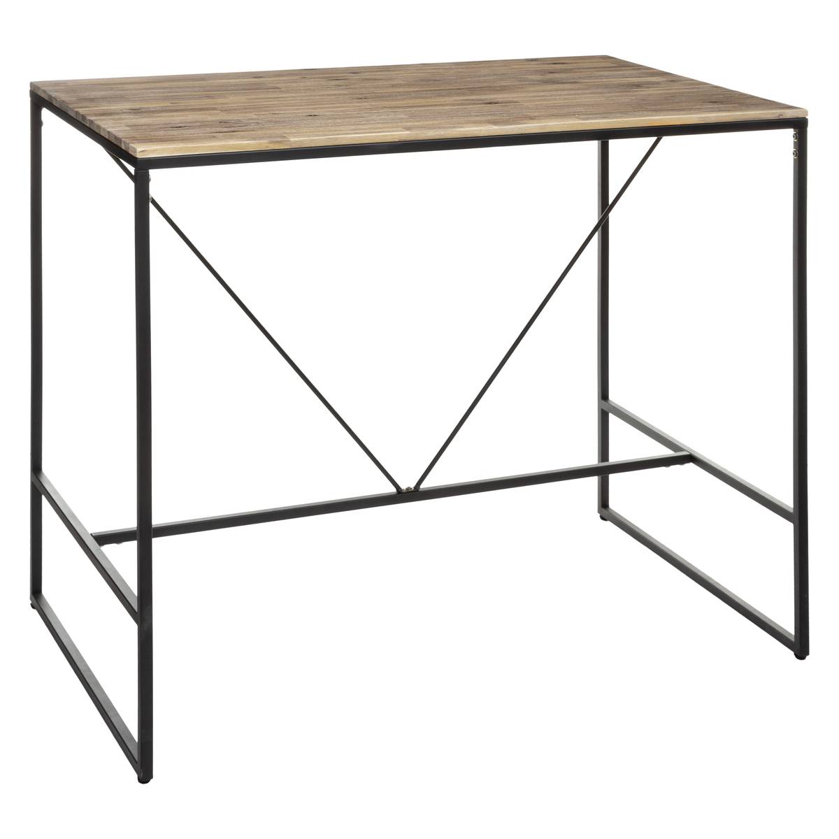 Table à manger bar 4/6 personnes bois d'acacia EDENA marron, ATMOSPHERA