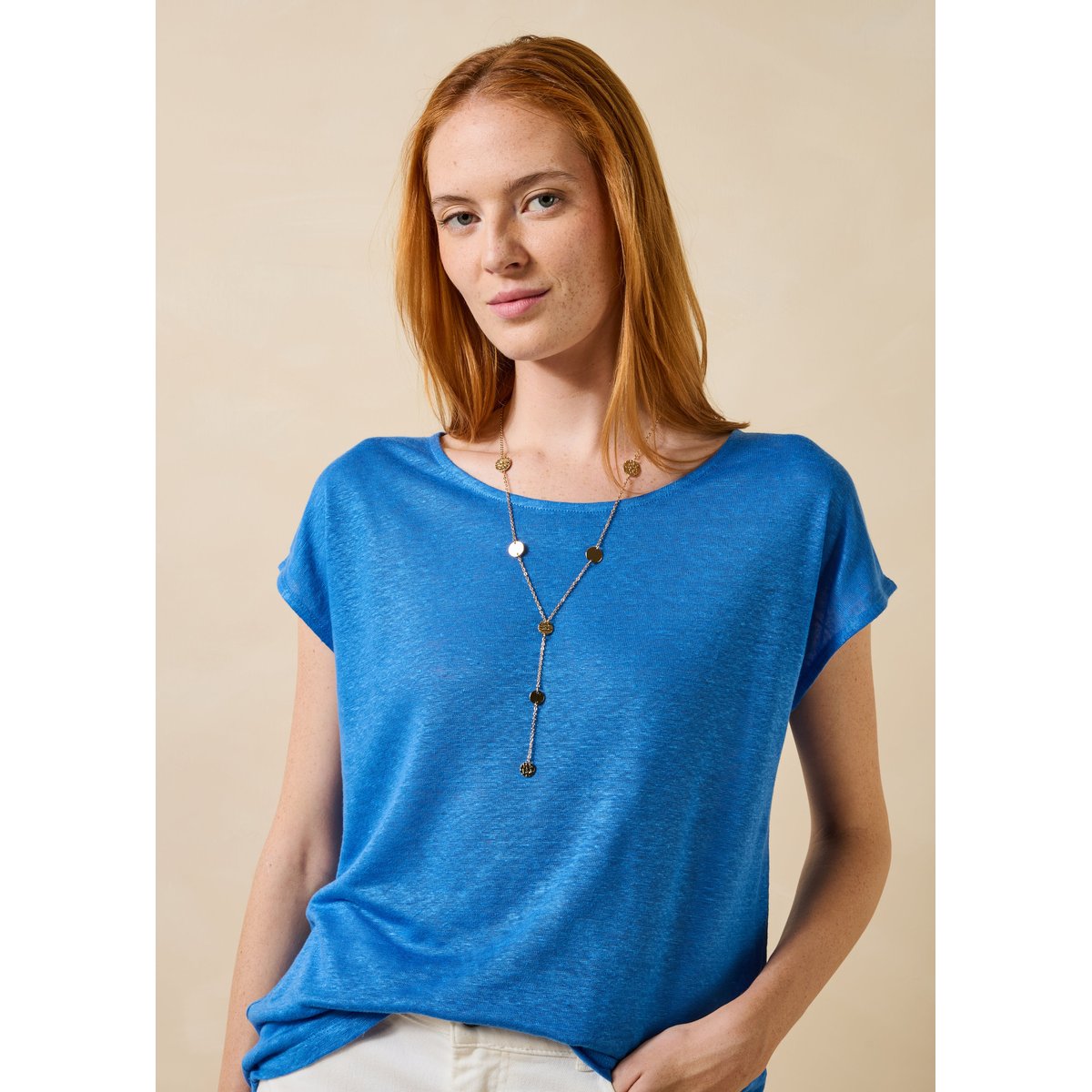 Collier sautoir pampilles light gold, LA FEE MARABOUTEE