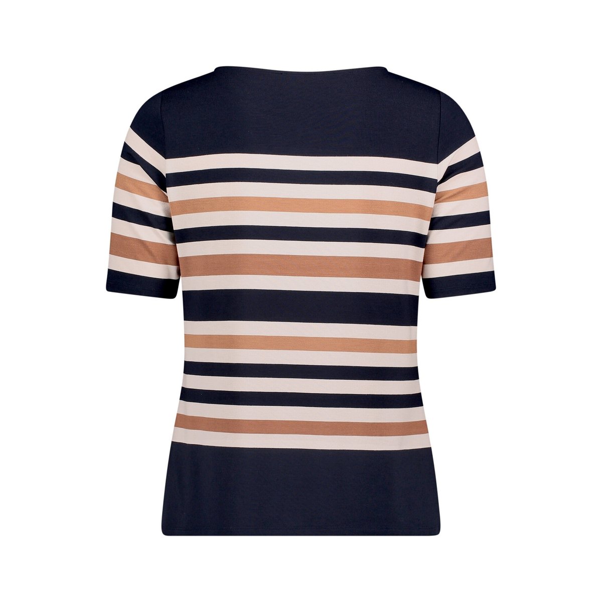 T-shirt basique à encolure bateau dark blue/brown, BETTY BARCLAY
