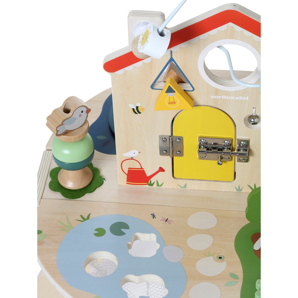 Table d'activités évolutive pliable en bois FSC® bois, VERTBAUDET