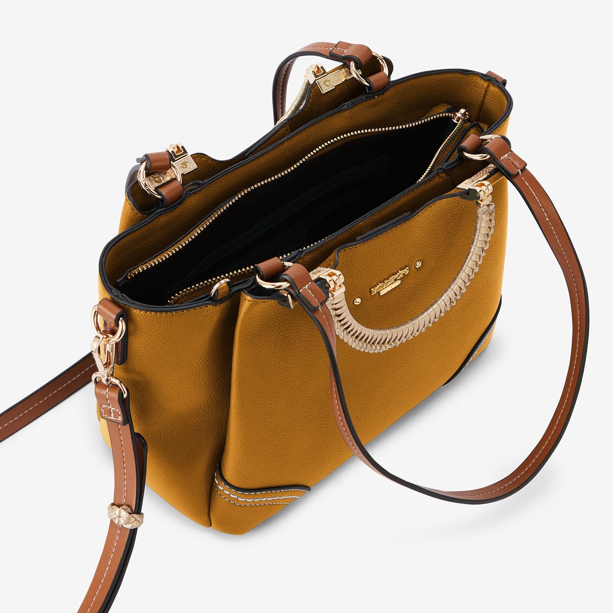 Sac shopper  Ronnie doré,moutarde, LOLLIPOPS