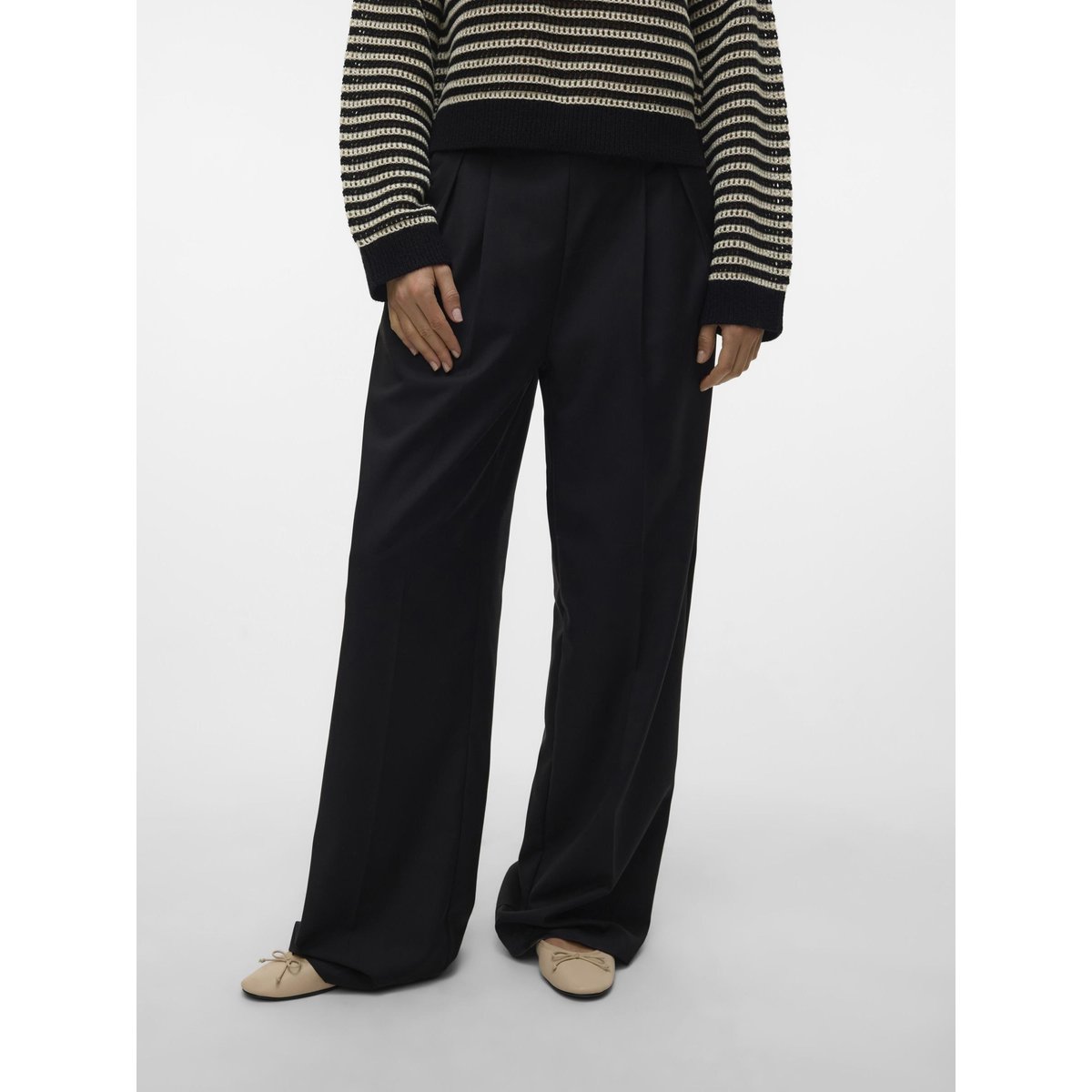 Pantalon À Jambe Large noire - black, VERO MODA