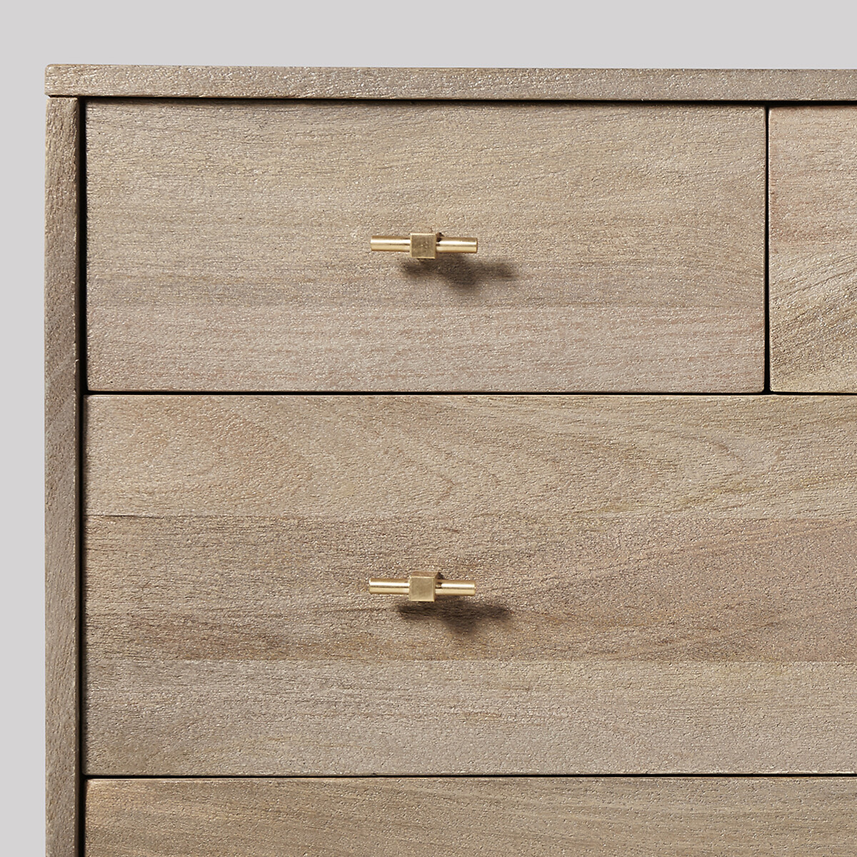 Verne Mango Wood 8 Drawer Chest Of Drawers grey, SWOON