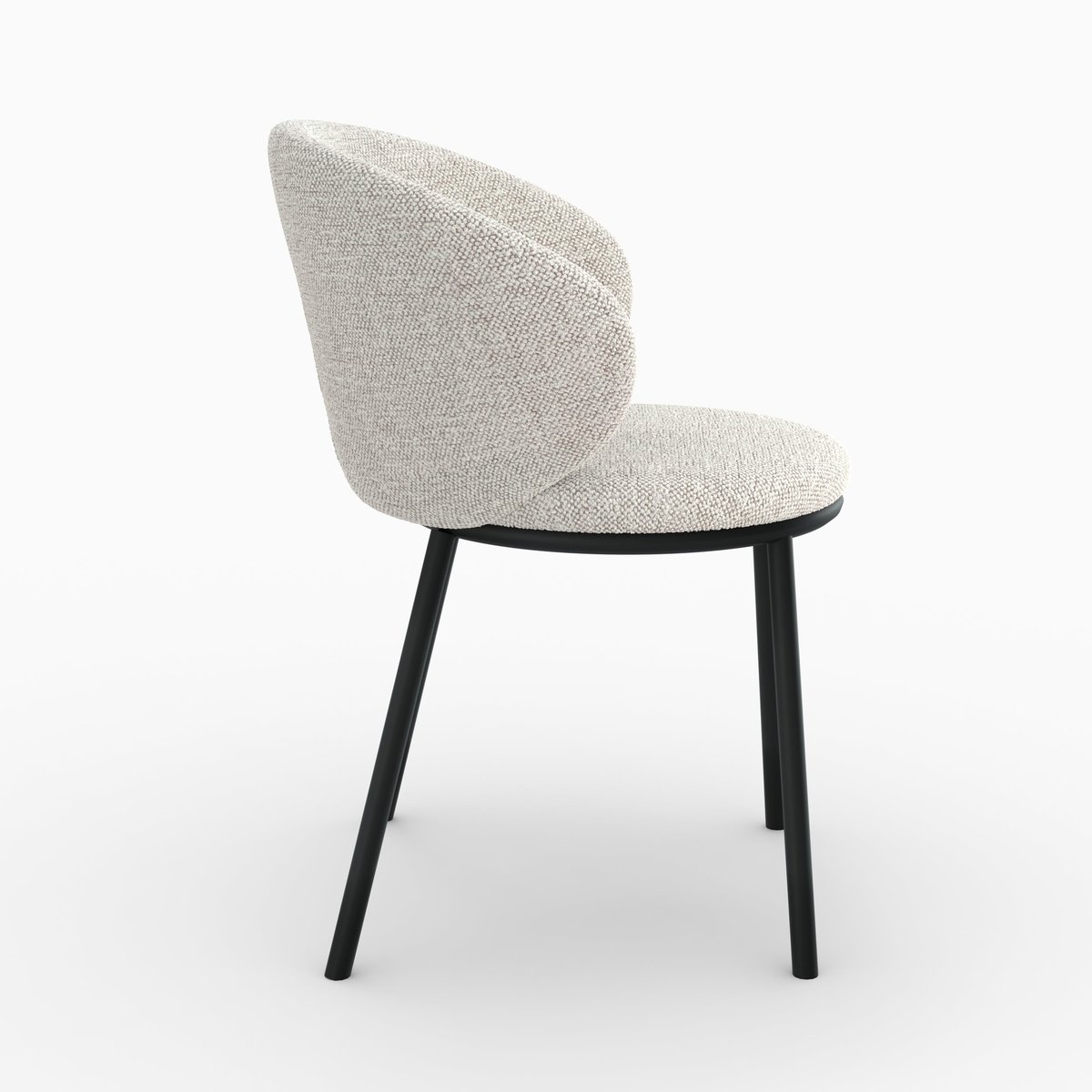 Chaise en tissu - ANGÈLE beige, MAISON PAVANE