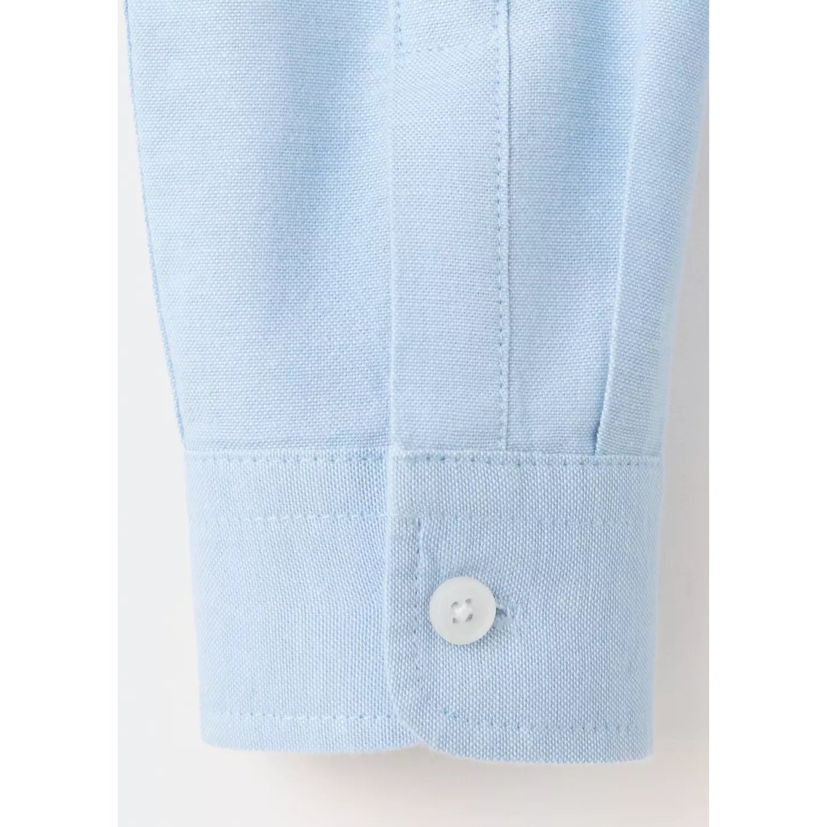 Chemise oxford en coton bleu ciel, MANGO BABY