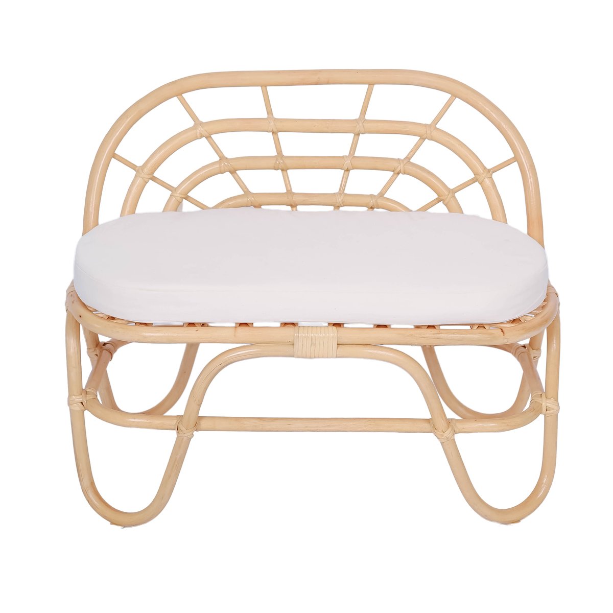 Canapé pour enfants, rotin naturel, SORONG marron, NORDLYS