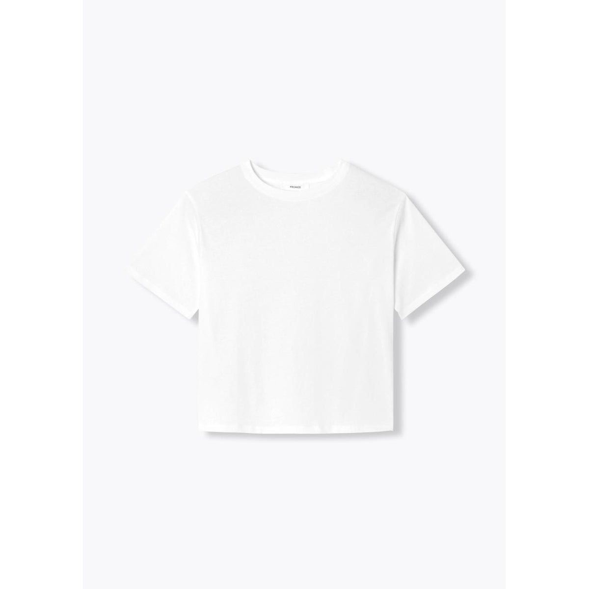 T-shirt basique col rond blanc, PROMOD