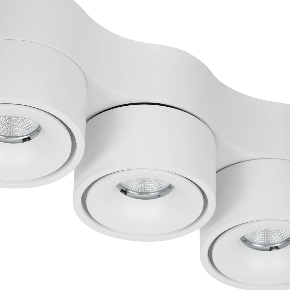 Plafonnier en aluminium moderneLED, Rotari blanc (ral 9003), ARCCHIO
