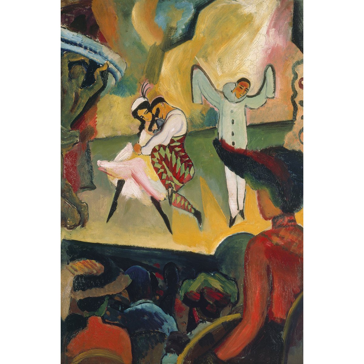 Tableau Le ballet russe par August Macke tableau alu dibond, HEXOA
