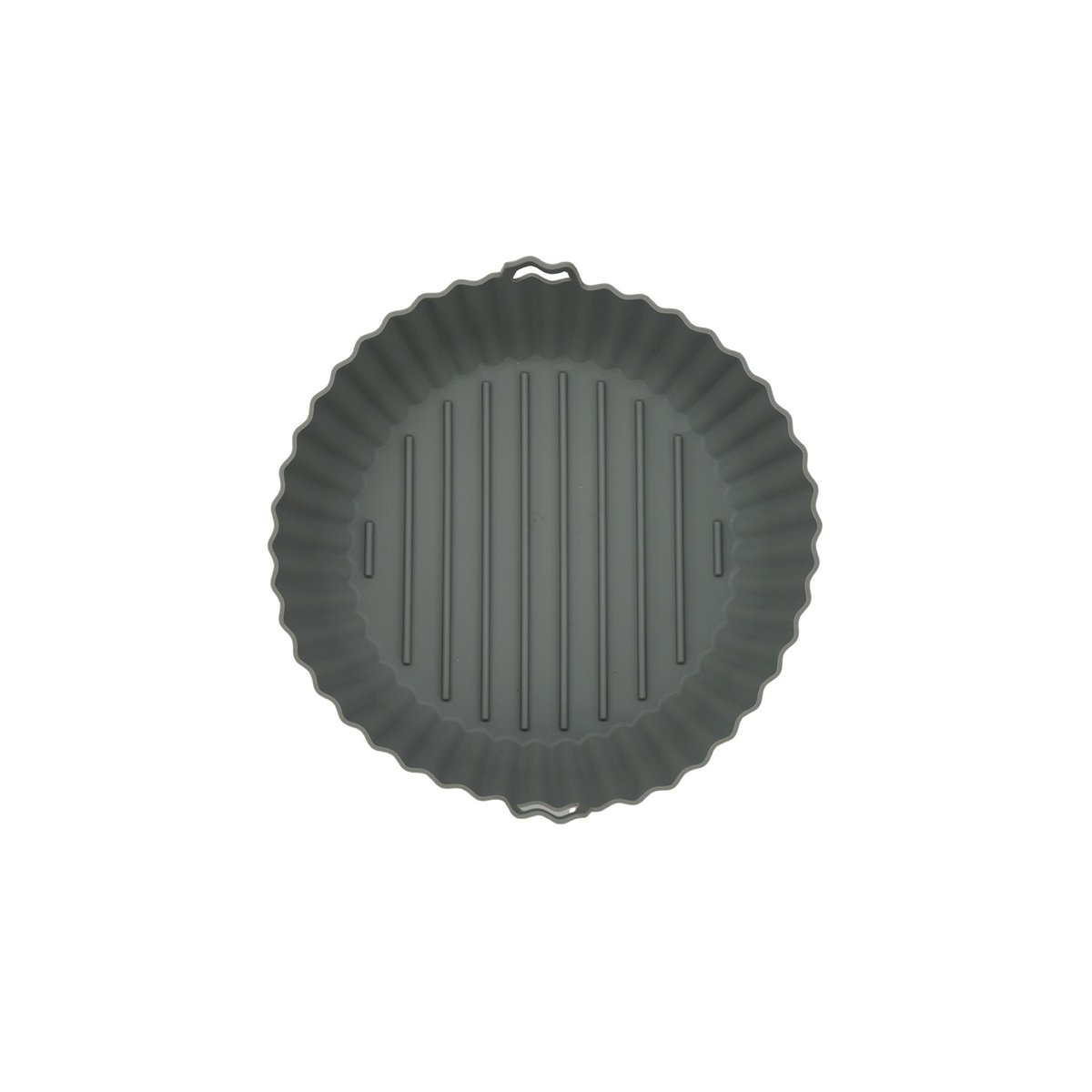 Moule en silicone air fryer rond 22,5 cm gris, FACKELMANN