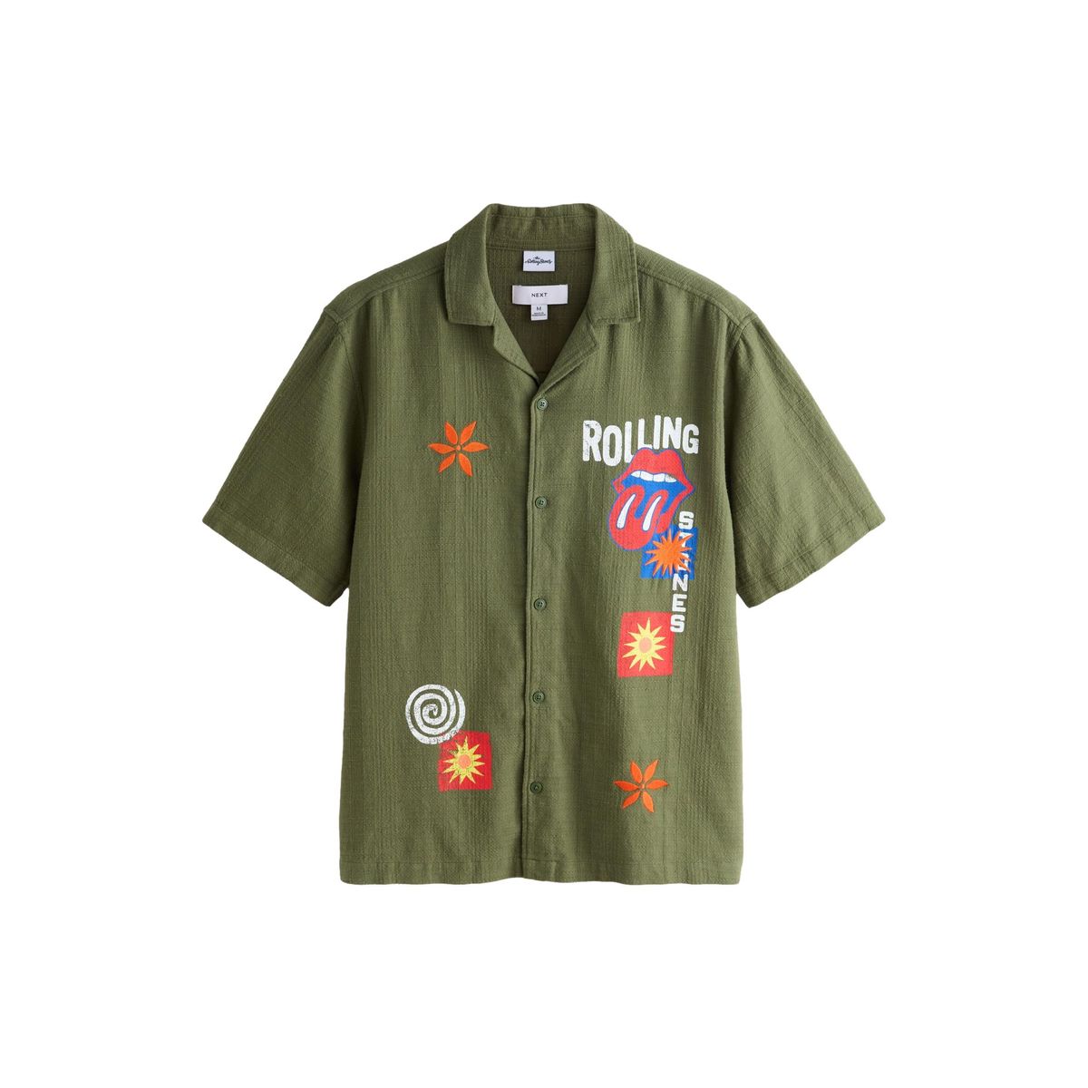 Chemise rolling stones à manches courtes gris, NEXT