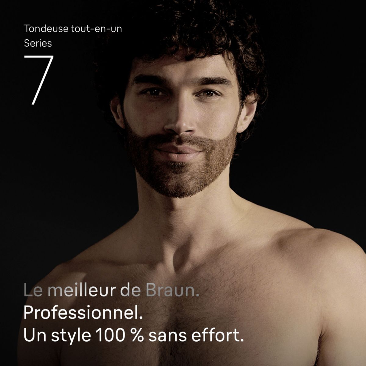 Tondeuse multi usages AIO7560, 14 hauteurs de coupe, précision 0,5 mm, autonomie 120 mn couleur unique, BRAUN
