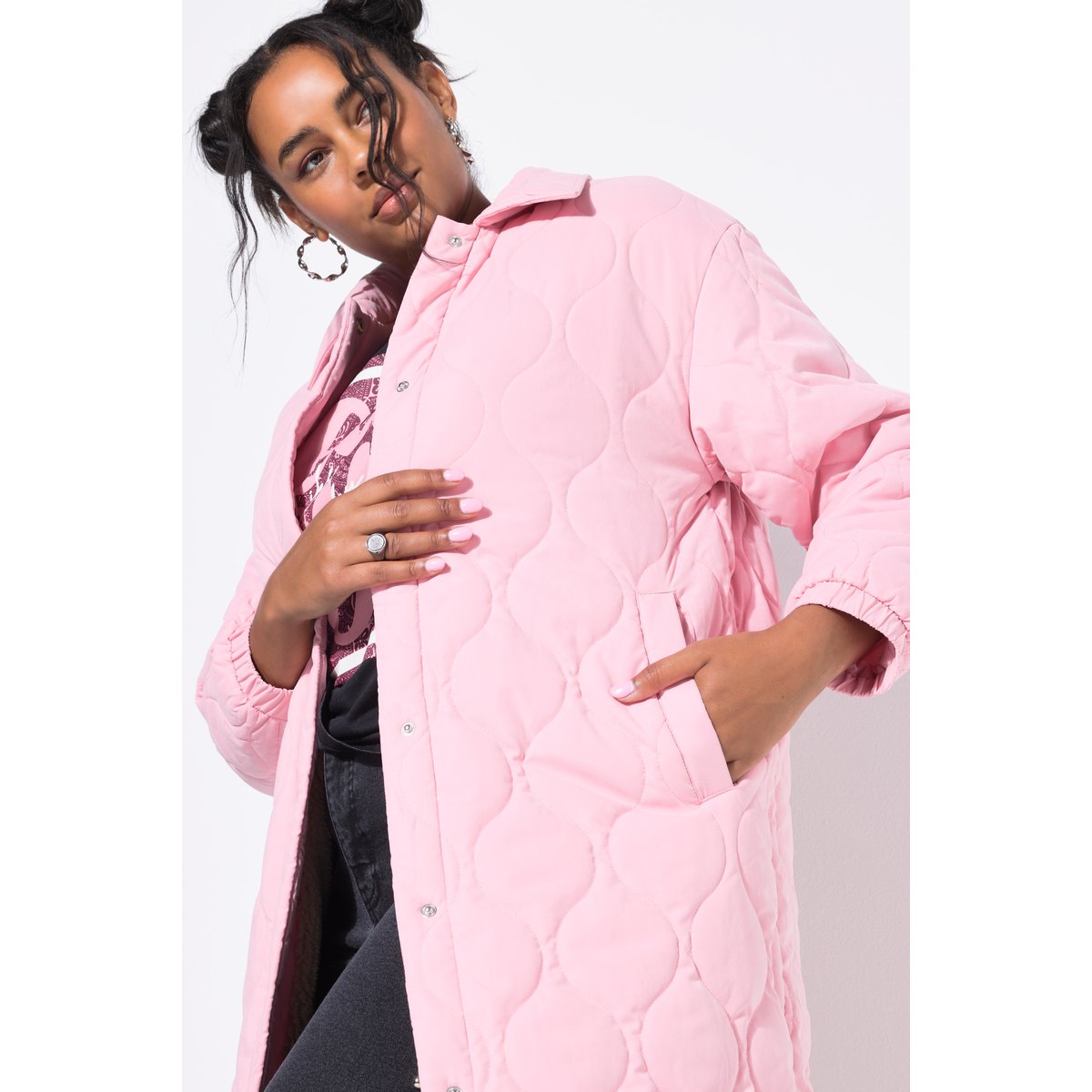 Doudoune matelassée coupe Loose rose, STUDIO UNTOLD