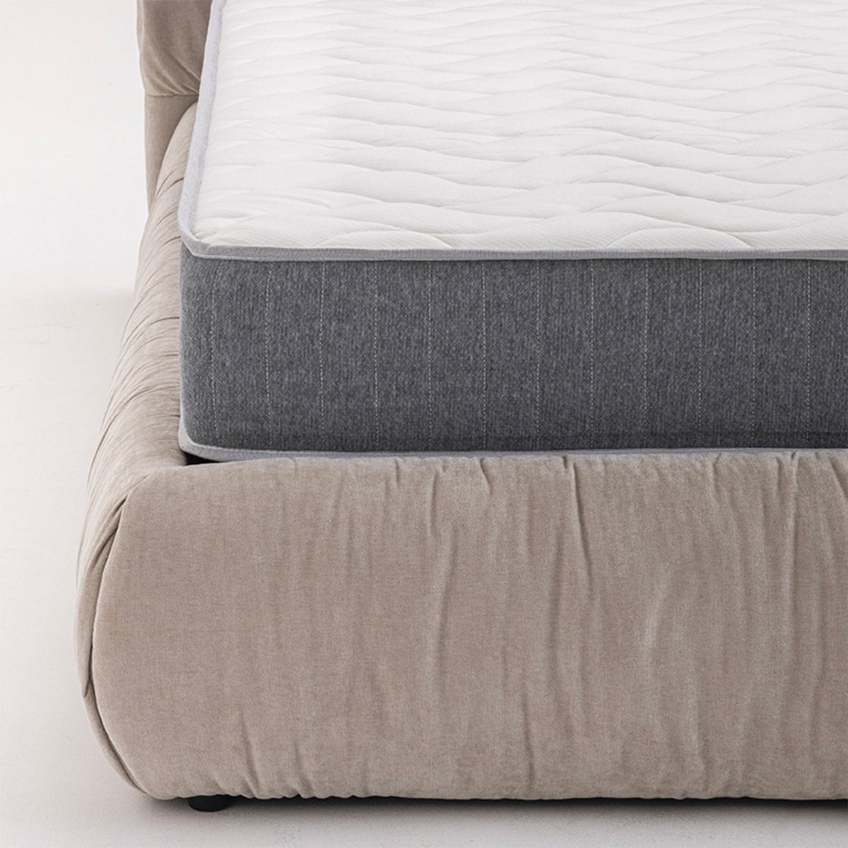 Matelas 100% ressorts, accueil ferme, épaisseur 21cm- NUVIA couleur unique, DRAWER