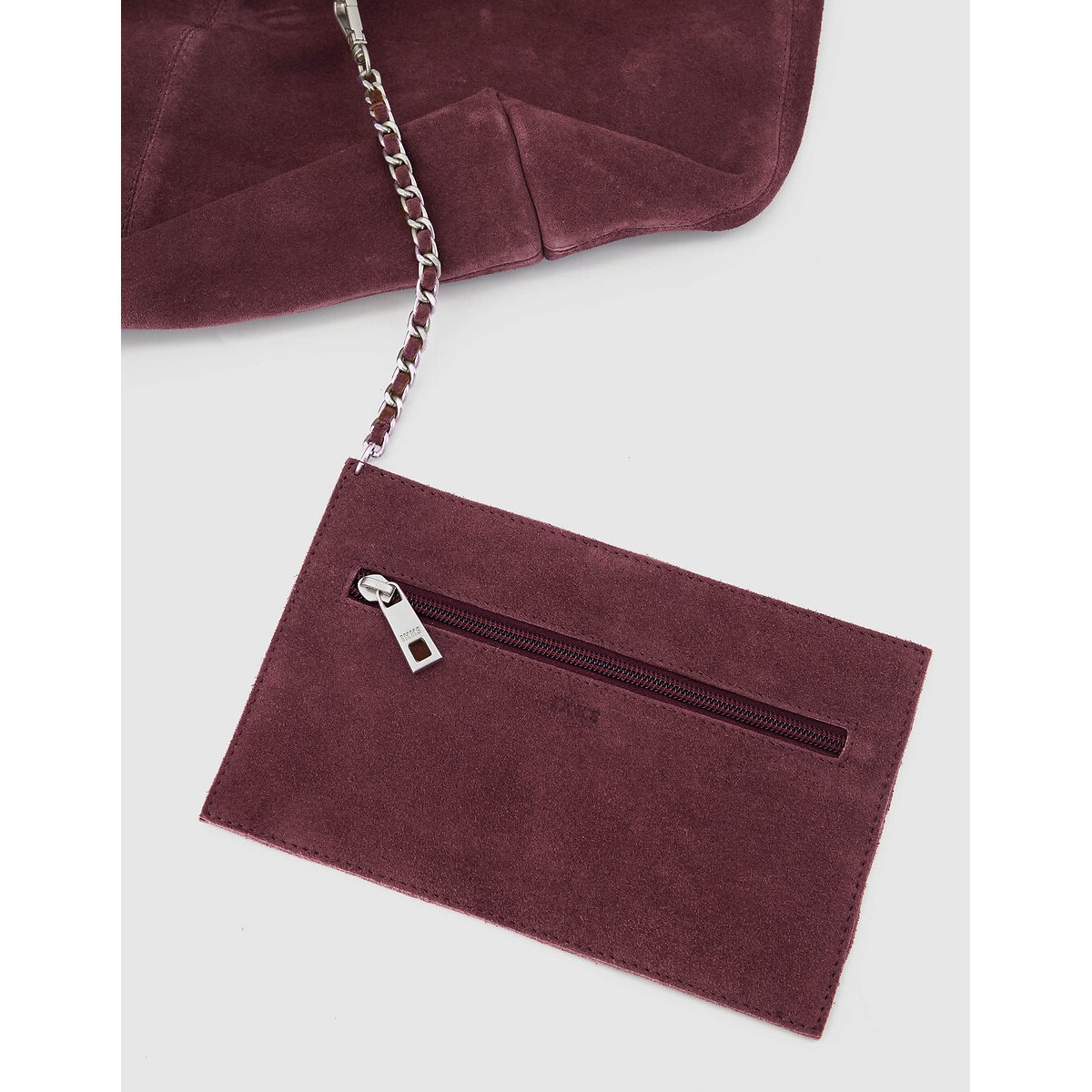 Borsa hobo in pelle scamosciata caramello , IKKS