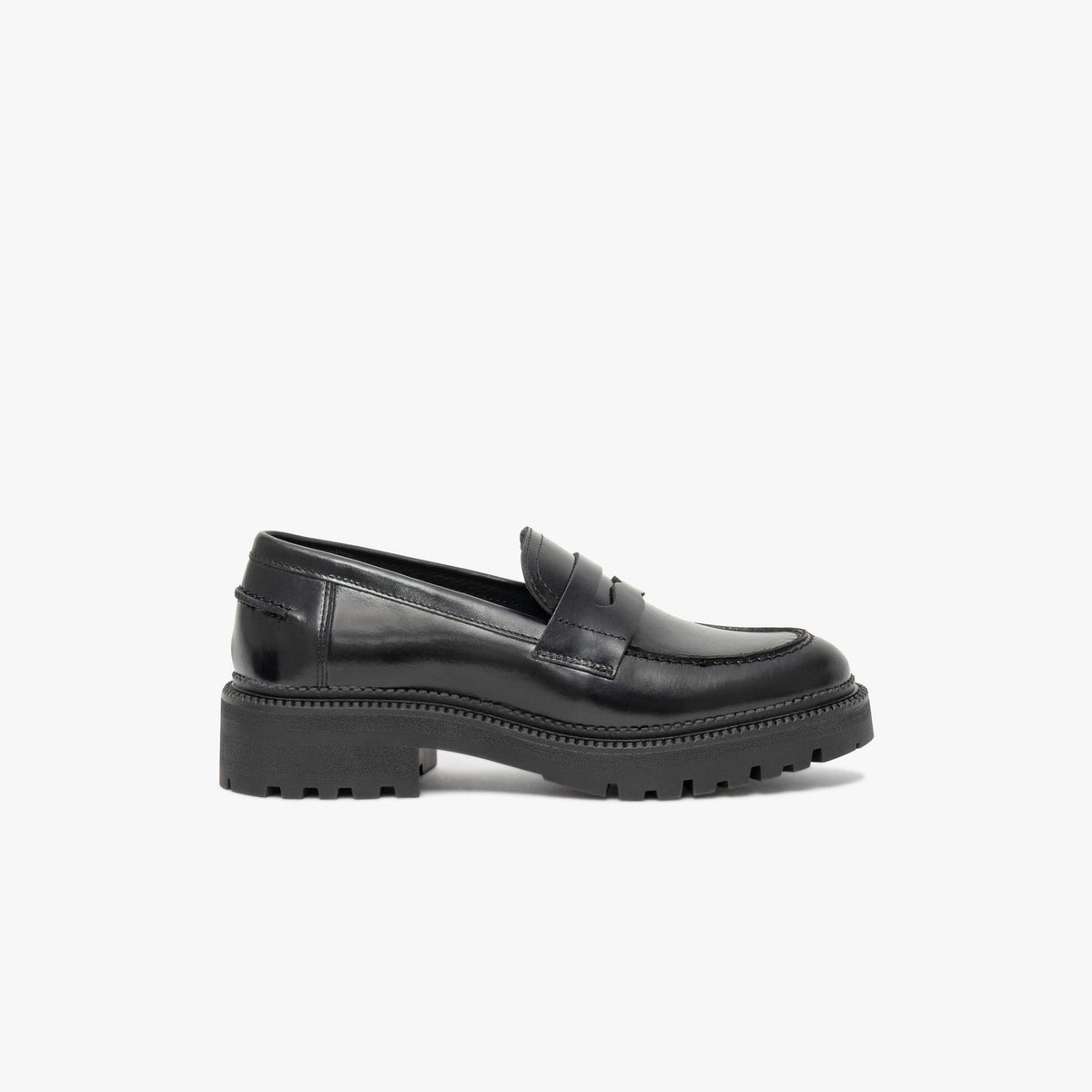 Mocassin en cuir AMALIA noir, BOCAGE
