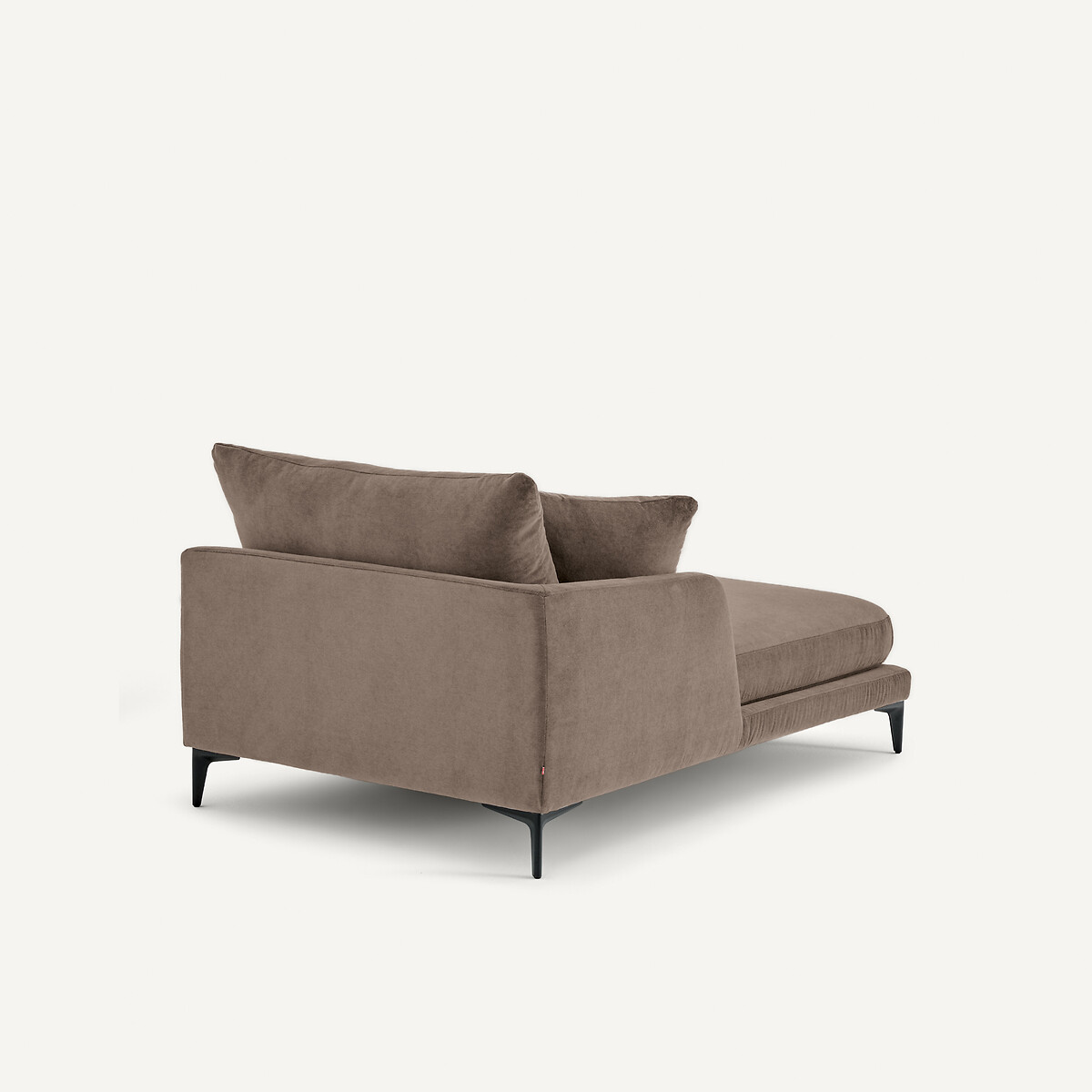 Méridienne en velours stone, MODERNISTE gris moka, EMMANUEL GALLINA X AM.PM