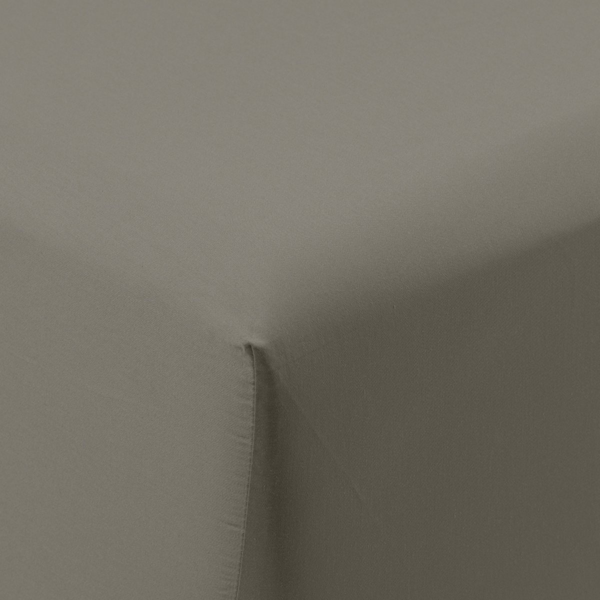 Drap housse satin de coton lavé bio QUARTZ jade, CARRE BLANC