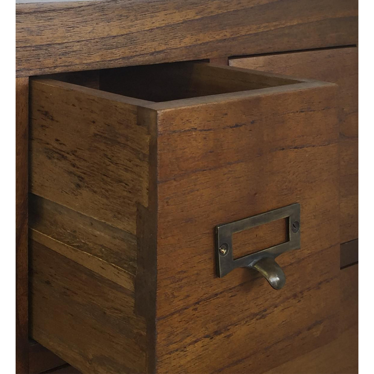 Chiffonnier 8 tiroirs bronze marron, DECORATION D’AUTREFOIS