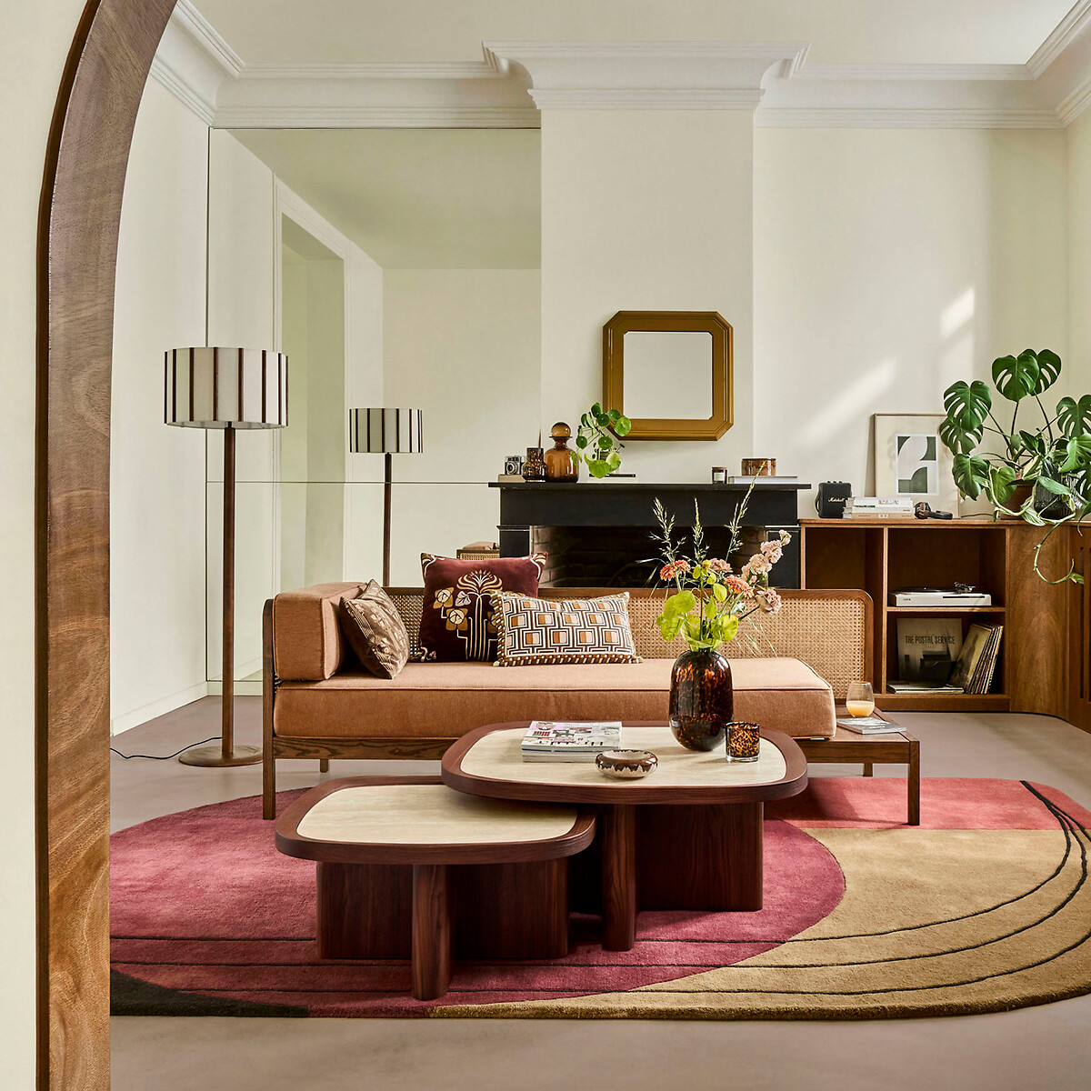 Banco Daybed em tom de nogueira, SCILLIA castanho-esquilo, LA REDOUTE INTERIEURS