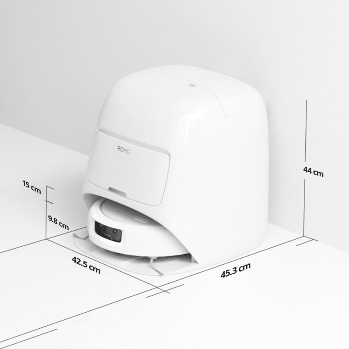Robot Aspirateur Laveur Romo S couleur unique, DJI