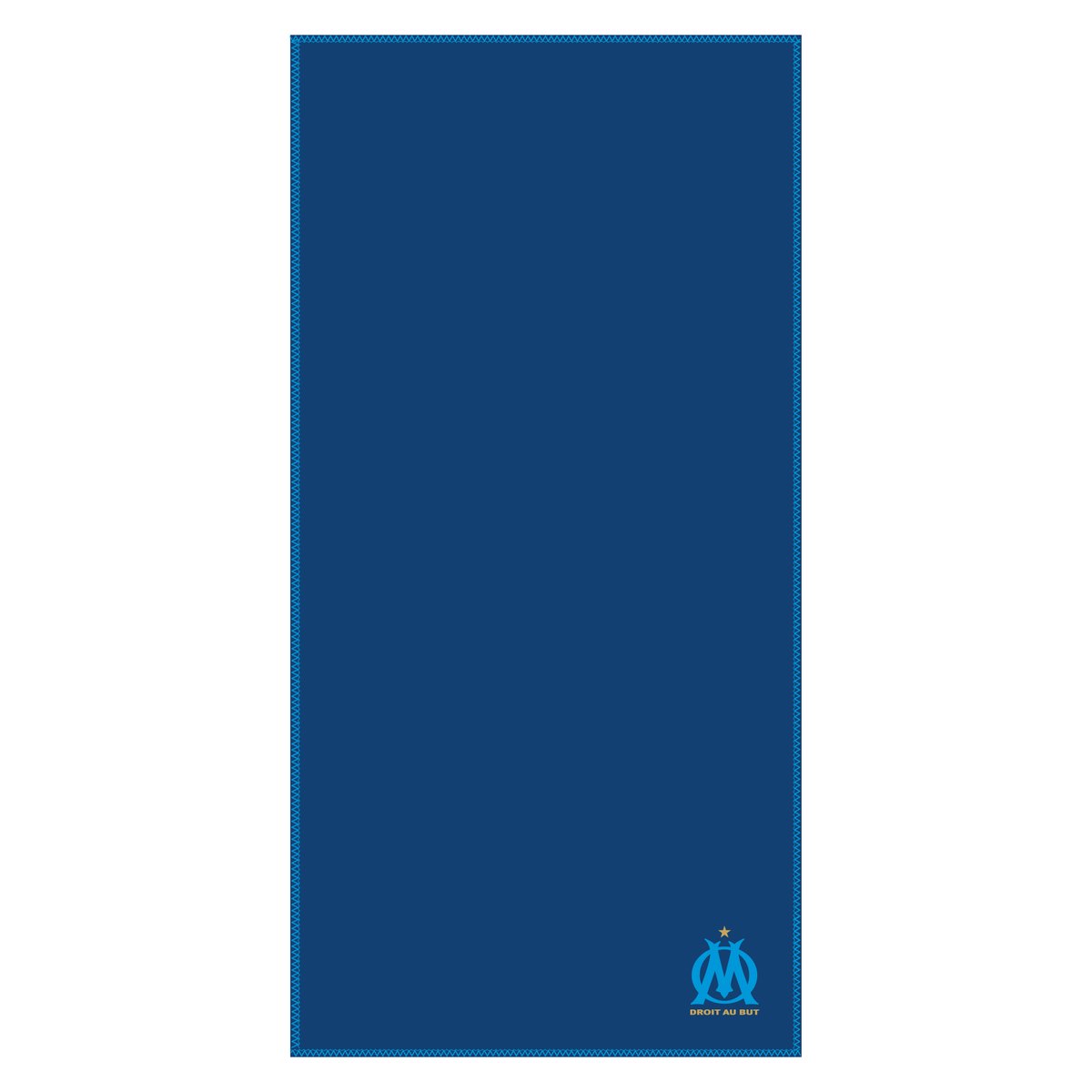 Serviette de bain et de plage en microfibre, OM 2023 bleu, OLYMPIQUE DE MARSEILLE