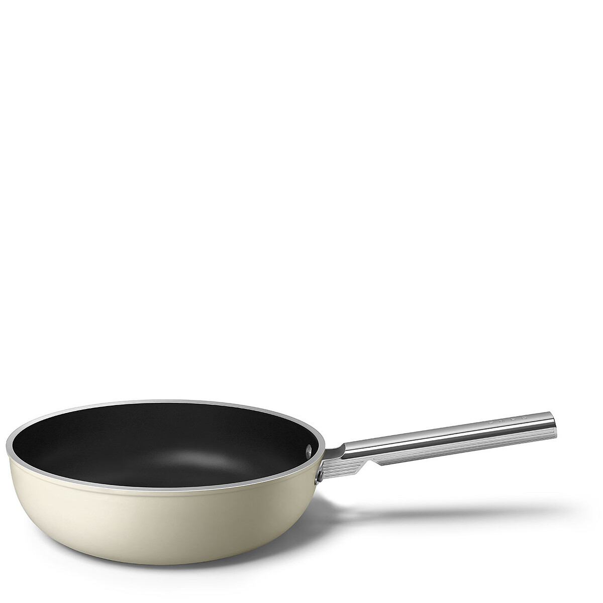 Wok antiaderente, 20cm, SMEG creme, SMEG