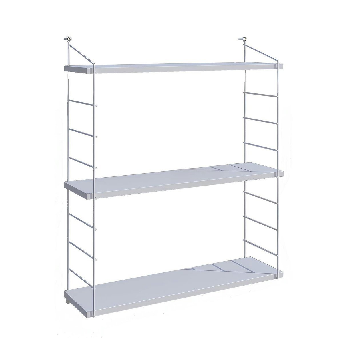 Etagère murale 3 niveaux en bois JENA blanc, PIER IMPORT