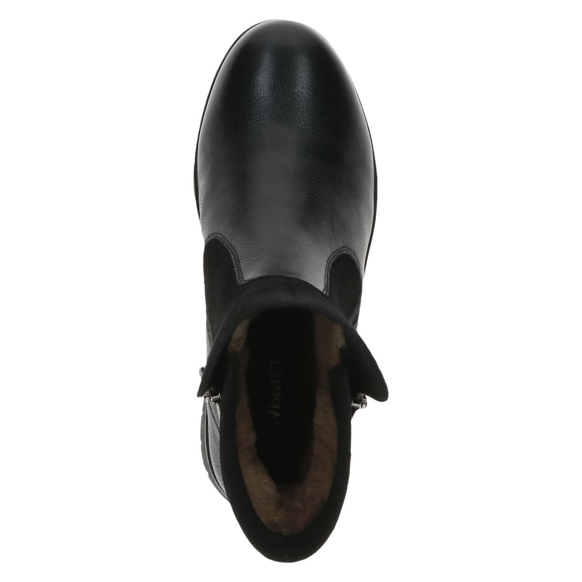 Bottine en cuir noir zèbre, CAPRICE