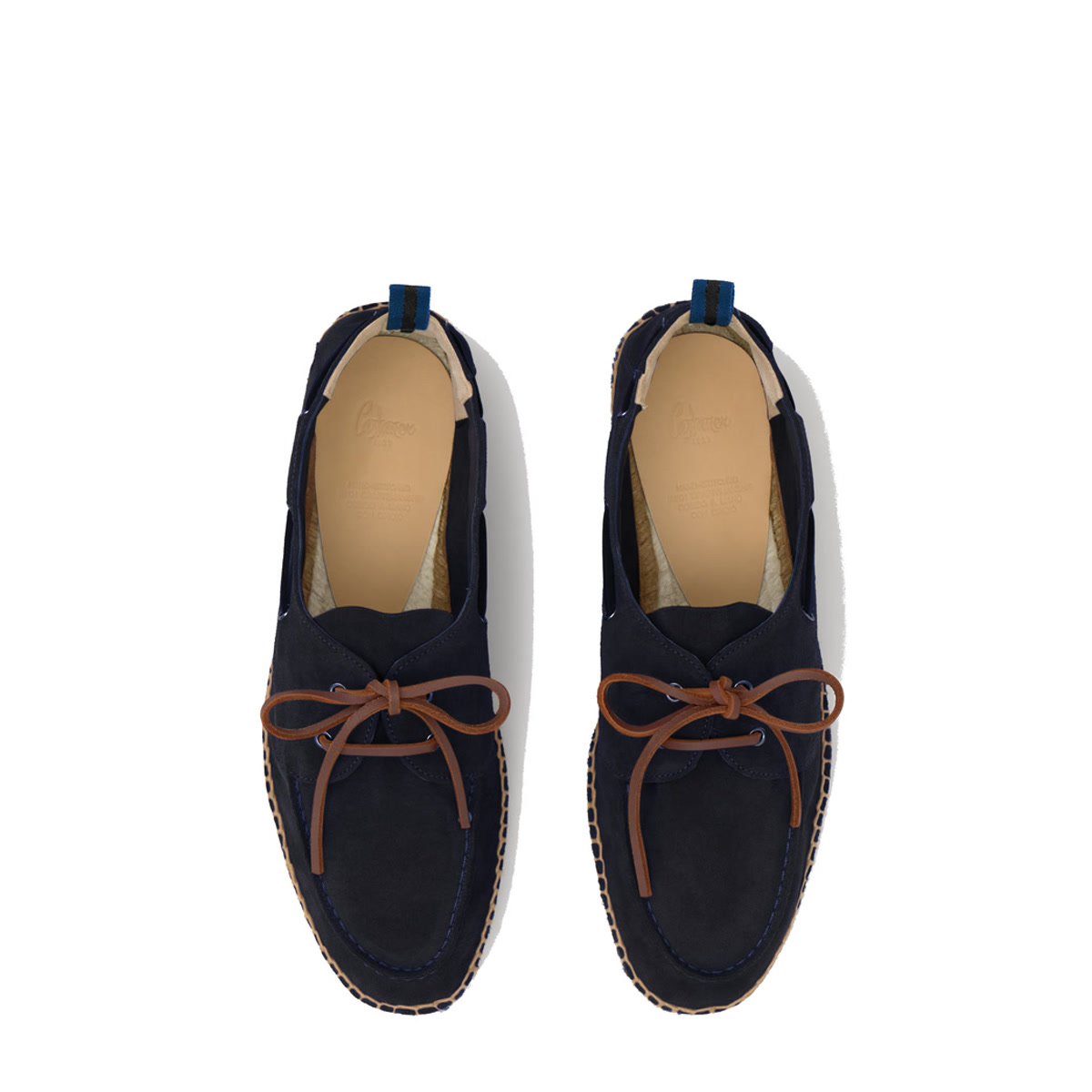 Chaussures bateau en cuir suédé NEMO bleu foncé, CASTANER