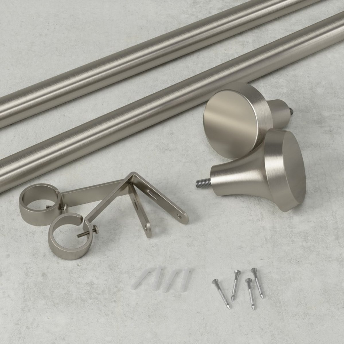 Tringle à rideaux extensible ELLA argent, UMBRA