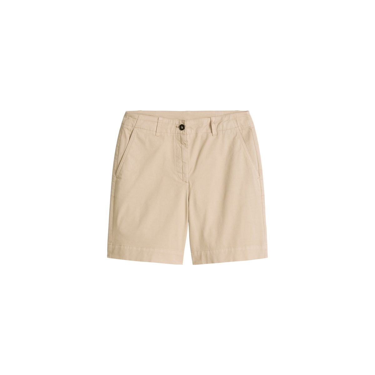 Short chino modèle Lande large en mélange de coton organique, de lyocell et de lin beige, MARC O'POLO