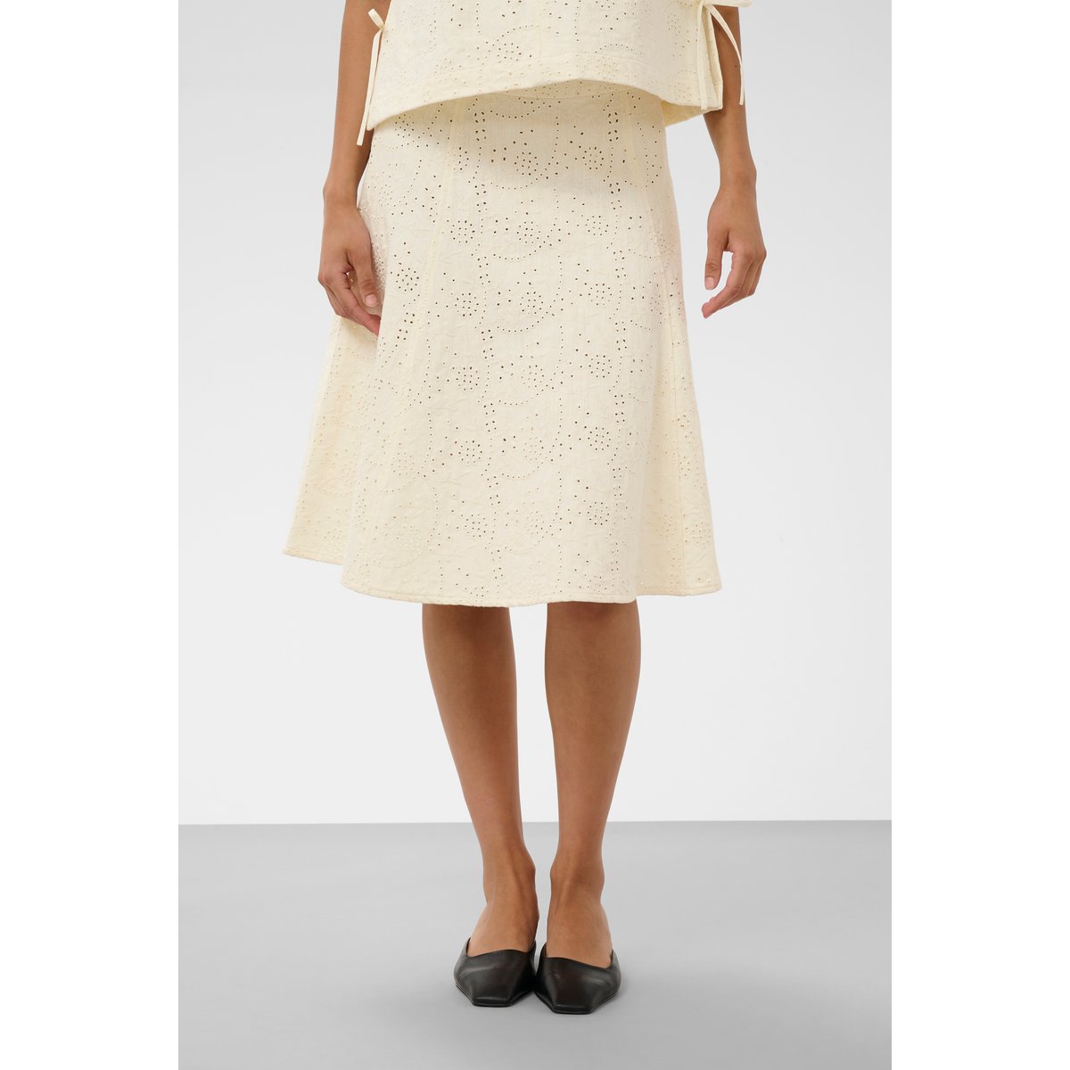 Jupe casual blanc star white, SOAKED IN LUXURY
